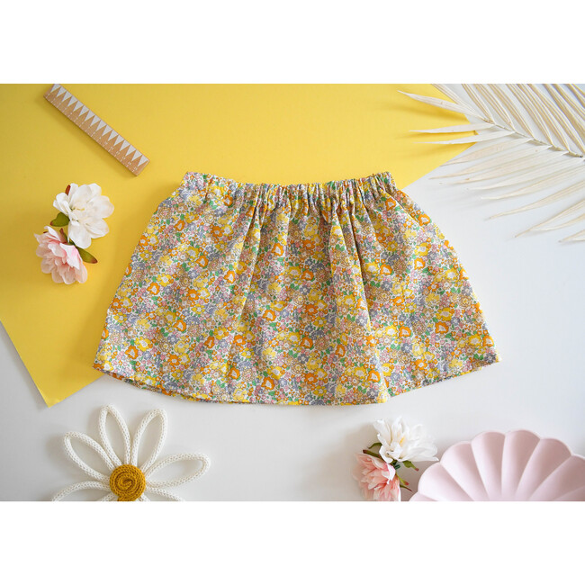 Liberty of London Childrens Elasticated Skirt, Michelle Yellow - Skirts - 6