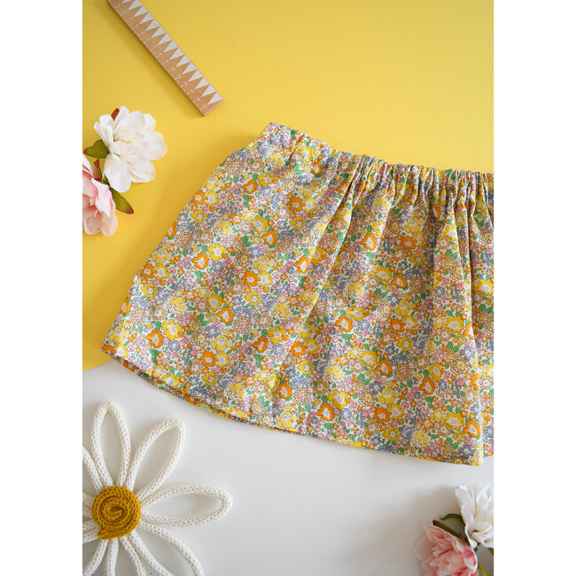 Liberty of London Childrens Elasticated Skirt, Michelle Yellow - Skirts - 7