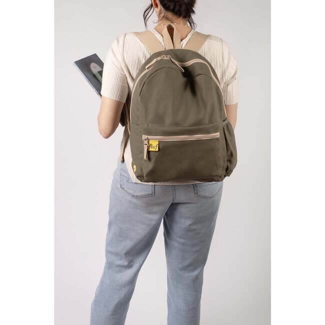 B Pack Backpack, Dark Olive - Backpacks - 5