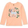 Unicorn Garden Graphic Tee, Salmon - T-Shirts - 1 - thumbnail