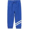 Speedy Striped Baby Joggers, Majorelle Blue - Sweatpants - 1 - thumbnail