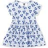 Short Sleeve Wrap Neck Dress, Nazar Boncuk Dots - Dresses - 3