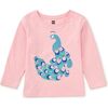 Marbled Peacock Graphic Tee, Blossom - T-Shirts - 3