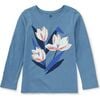 Semper Augustus Tulips Tee, Coronet Blue - T-Shirts - 1 - thumbnail