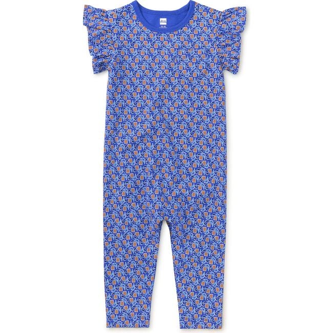 Ruffle Sleeve Baby Romper, Tiny Tulip - Jumpsuits - 2