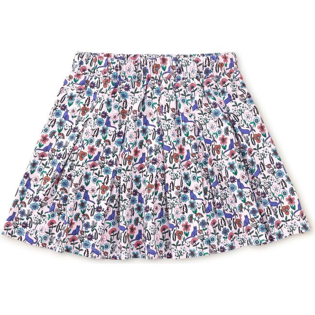 Pleated Jersey Skirt, Kitty Ditsy - Skirts - 2