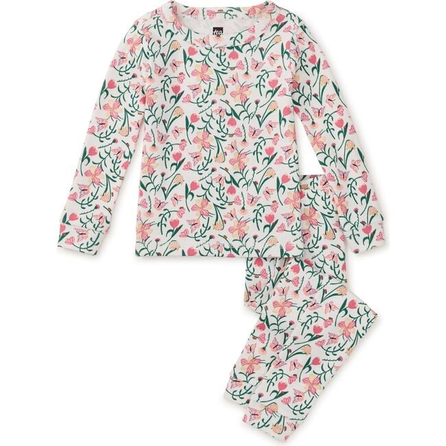 Goodnight Pajama Set, Butterfly & Tulips Iznik - Pajamas - 2