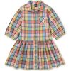 Collared Blouson Sleeve Dress, Van Lake Plaid - Dresses - 1 - thumbnail