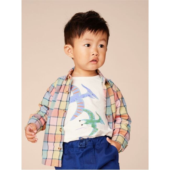 Dinos Baby Graphic Tee, Chalk - T-Shirts - 3