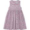 Hand-Smocked Dress Paris, pink and purple floral - Dresses - 1 - thumbnail