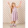 Hand-Smocked Dress Paris, pink and purple floral - Dresses - 2