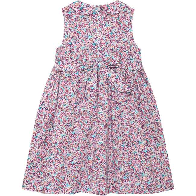 Hand-Smocked Dress Paris, pink and purple floral - Dresses - 4