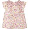 Girls Smocked Blouse Norah, white, pink, yellow - Blouses - 3