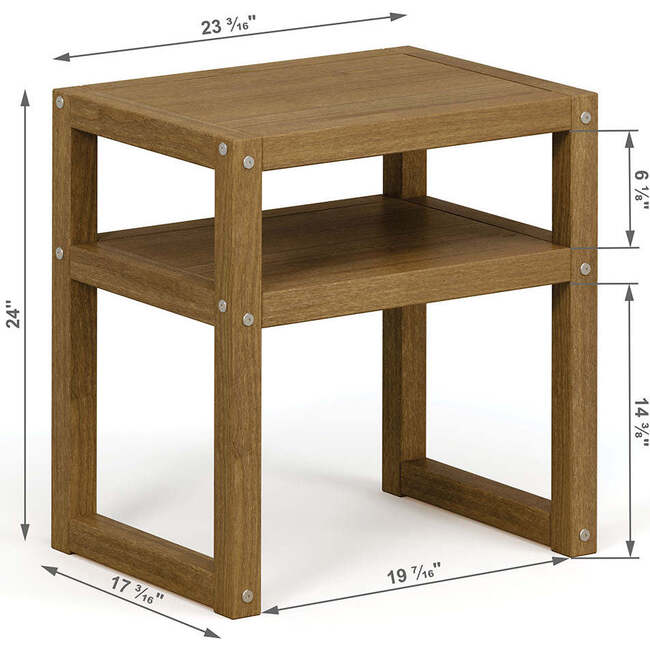 P'kolino Urban Wood Nightstand - Natural Oak - Nightstands - 2