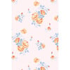 Exquise Giverny Floral Print Gathered Neck Balloon Sleeve Nightdress, Peach - Dresses - 2