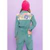 Women's Selena Long Sleeve Button-Down Jumpsuit, Turquoise - Jumpsuits - 5