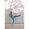 Women's Selena Long Sleeve Button-Down Jumpsuit, Turquoise - Jumpsuits - 7