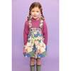 Selena Corduroy Front Pocket Skirt Overalls, Blue & Multicolors - Overalls - 2