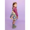 Selena Corduroy Front Pocket Skirt Overalls, Blue & Multicolors - Overalls - 4