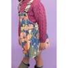 Selena Corduroy Front Pocket Skirt Overalls, Blue & Multicolors - Overalls - 5