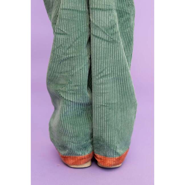 Nicholas Corduroy Contrast Front Pocket Long Overalls, Multicolors - Overalls - 4