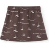 Wombat Boats Regular Fit Skirt, Deep Brown - Skirts - 2