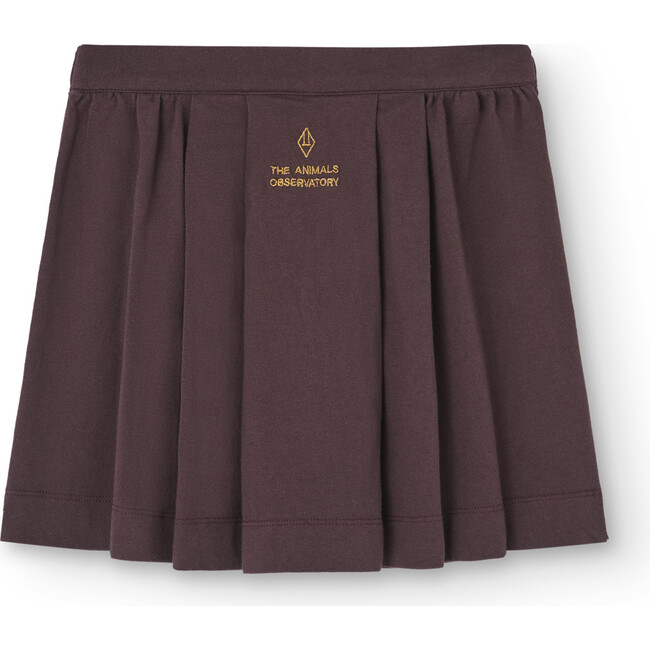 Turkey Regular Pleated Skirt, Deep Brown