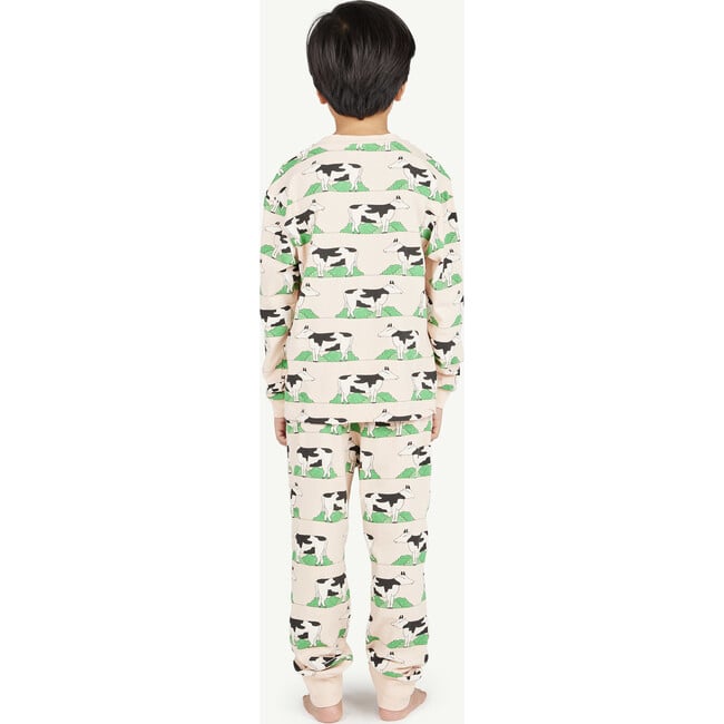 Llama Cows Regular Fit 2-Piece Pajama Set, Rose - Pajamas - 4