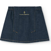 Indigo Shrimp Regular Fit Mini Skirt, Indigo - Skirts - 1 - thumbnail