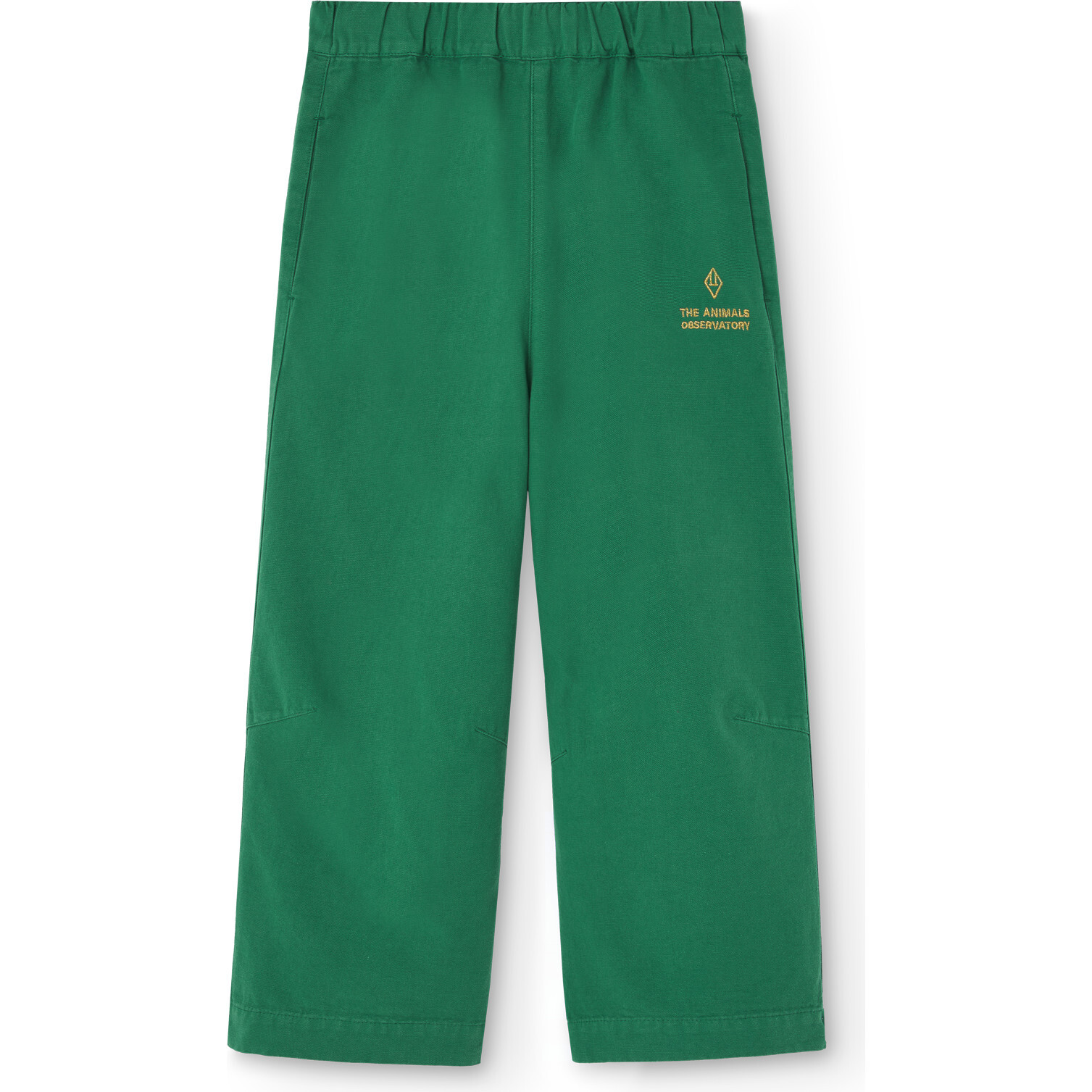 Elephant Relaxed Fit Pants, Green - Pants - 1