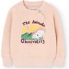 Baby Jackal Sweatshirt, Rose - Sweatshirts - 1 - thumbnail