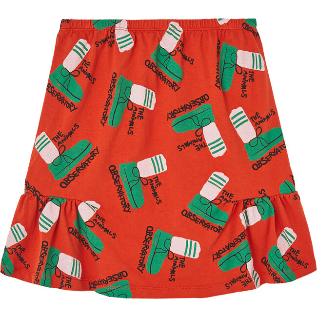 Slug Kids Print Regular Fit Skirt, Red - Skirts - 2