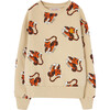 Bear Tigers Kids Relaxed Fit Sweatshirt, Beige - Sweatshirts - 1 - thumbnail