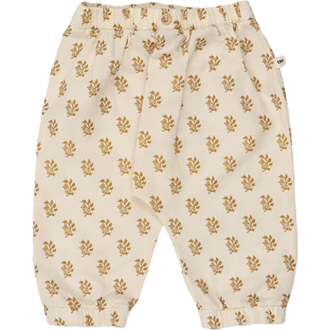 Baby Miracle All-Over Block-Print Pant, Mustard