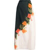 Women's Liza Floral Back Slit Skirt, Hunter Bloom - Skirts - 1 - thumbnail