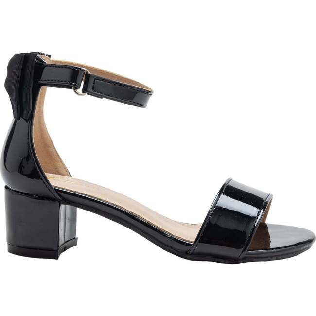 Patent Banded Block Heels, Black - Sandals - 2