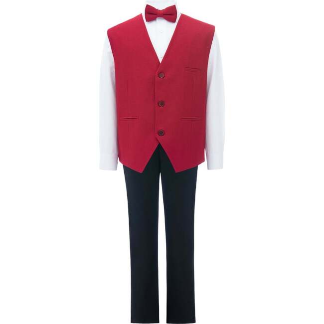 Lachlan Vest Outfit, Red