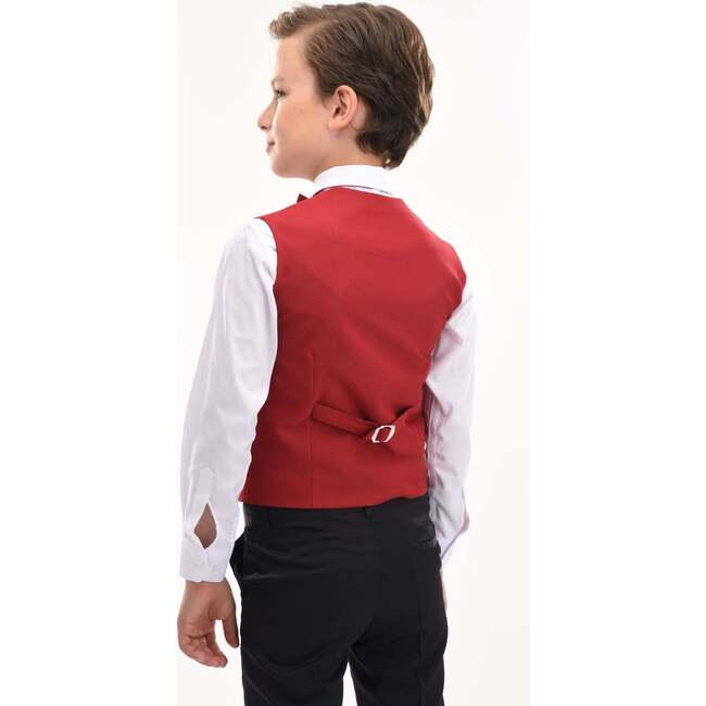 Lachlan Vest Outfit, Red - Mixed Apparel Set - 3