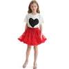 Avalon Heart Skirt Outfit, Multicolor - Mixed Apparel Set - 2