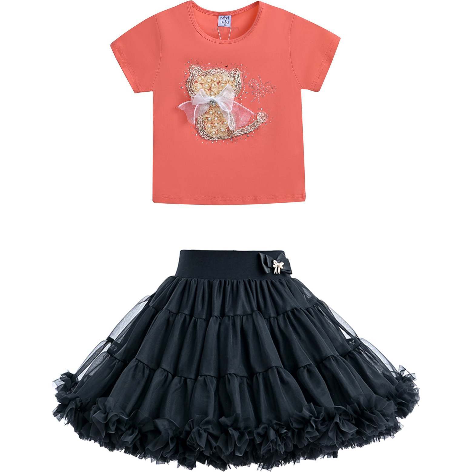 Leslie Cat Skirt Outfit, Multicolor - Mixed Apparel Set - 1