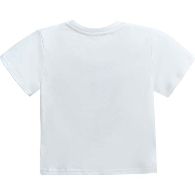 Pearl Heart Applique T-Shirt, White - T-Shirts - 3