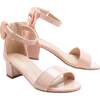 Patent Banded Block Heels, Pink - Sandals - 3