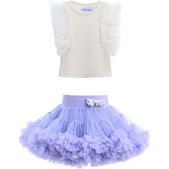 Diana Ruffle Skirt Outfit, Multicolor