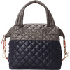 Women's Small Sutton Deluxe Adjustable Strap Bag, Black & Magnet Colorblock - Bags - 1 - thumbnail