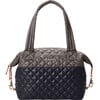 Women's Medium Sutton Deluxe Adjustable Strap Bag, Black & Magnet Colorblock - Bags - 1 - thumbnail