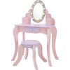 Little Princess Rapunzel Vanity with LED Illuminated Mirror - Woodens - 1 - thumbnail