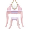 Little Princess Rapunzel Vanity with LED Illuminated Mirror - Woodens - 4