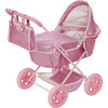 Olivia's Little World Baby Doll Bassinet Pram, Hot Pink - Doll Accessories - 1 - thumbnail