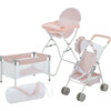 Olivia's Little World Baby Doll 3pc Nursery Set, Pink & Gray - Doll Accessories - 1 - thumbnail