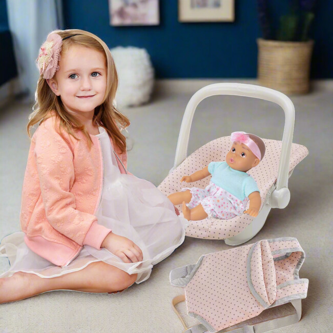 Olivia's Little World Baby Doll Carrier and Car Seat Set - Doll Accessories - 2